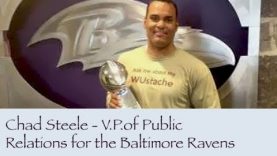 Chad Steele, V.P. of Public Relations for the Baltimore Ravens